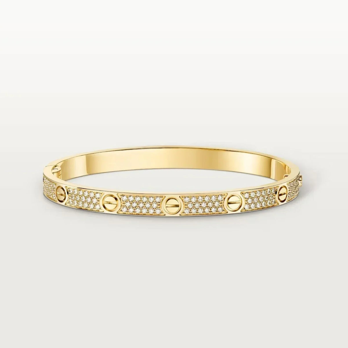 [OAKJURI Jewelry] LOVE  Classic & Diamond-Paved Bracelet Stack Set