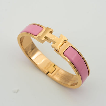 [OAKJURI Jewelry]H PINK BRACELET