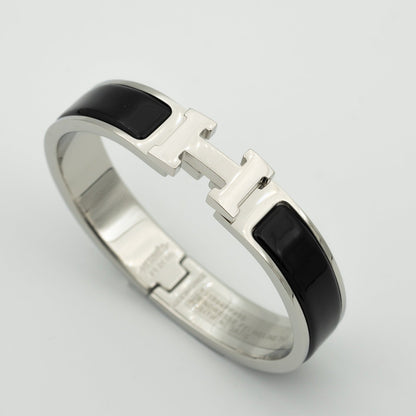 [OAKJURI Jewelry]H BLACK BRACELET