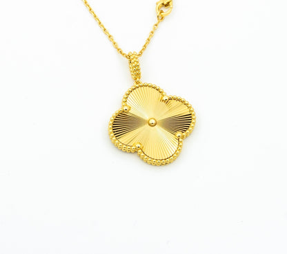 [OAKJURI Jewelry]CLOVER 25MM PEDANT NECKLACE GOLD