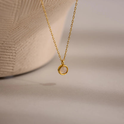 Moonstone Charm Necklace