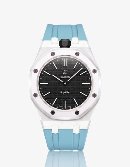 Silicone Strap & Case Royal Pop Ocho Negro(Customize  Colors)