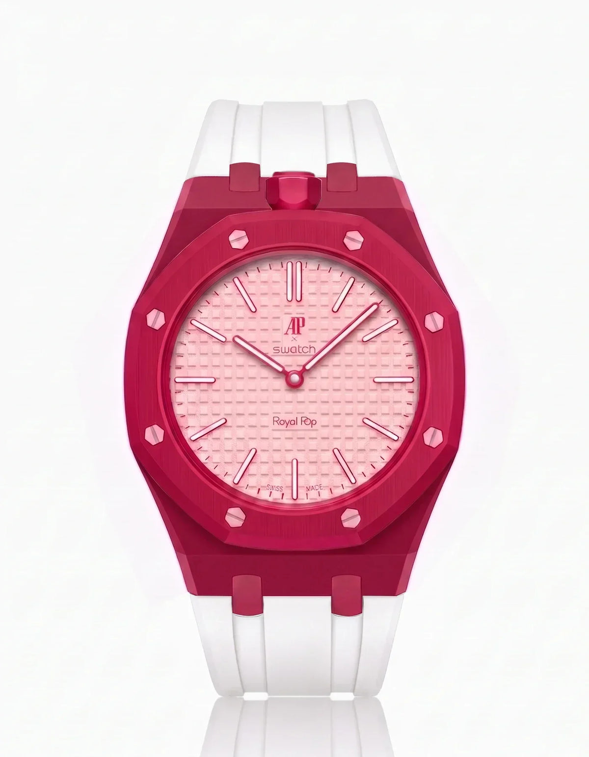 Silicone Strap &  Case  Royal Pop Otto Rosso(Customize  Colors)
