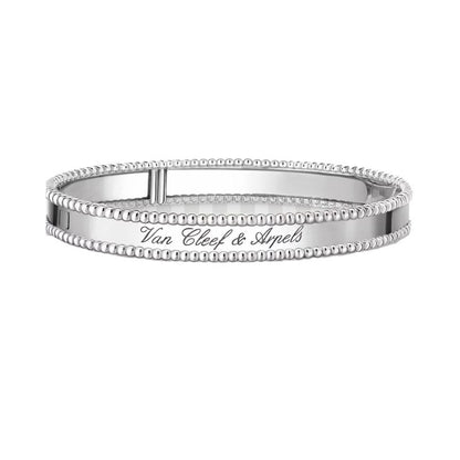 [OAKJURI Jewelry]CLOVER PERLEE BRACELET SIGNATURE ENGRAVING SERIES