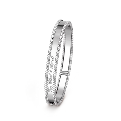 [OAKJURI Jewelry]CLOVER PERLEE BRACELET SIGNATURE ENGRAVING SERIES