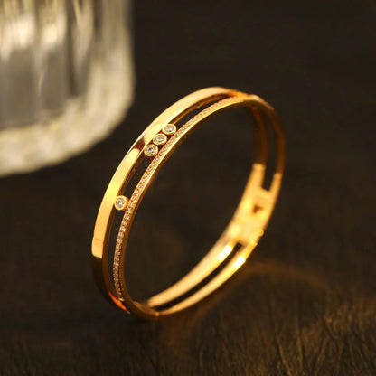 [OAKJURI Jewelry]Move Romane Diamond Bangle Bracelet