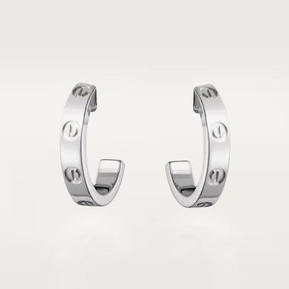 [OAKJURI Jewelry] LOVE EARRINGS 2.65 MM NO DIAMOND SMALL
