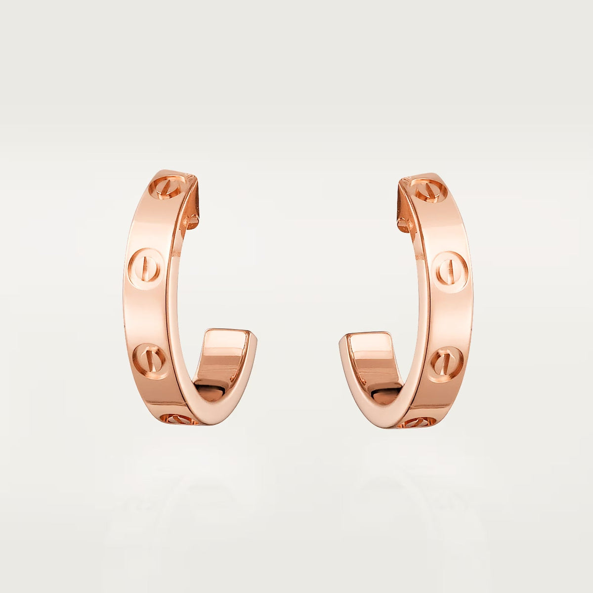[OAKJURI Jewelry] LOVE EARRINGS 2.65 MM NO DIAMOND SMALL