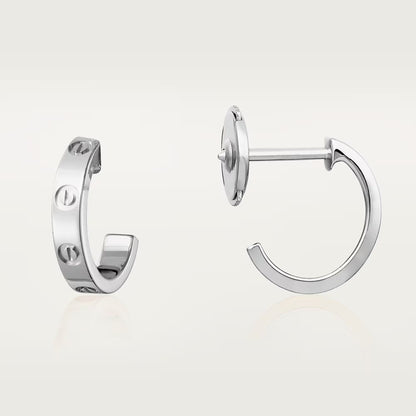 [OAKJURI Jewelry] LOVE EARRINGS 2.65 MM NO DIAMOND SMALL