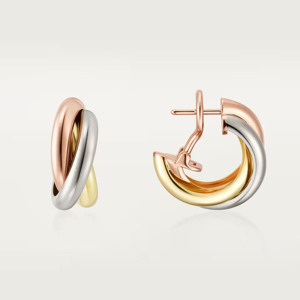 [OAKJURI Jewelry] TRINITY ON DIAMOND CLASSIC EARRINGS
