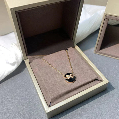 [OAKJURI Jewelry]JEUX DE ROSE GOLD DIAMOND NECKLACE