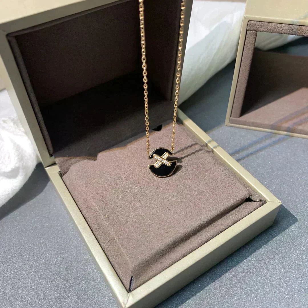 [OAKJURI Jewelry]JEUX DE ROSE GOLD DIAMOND NECKLACE