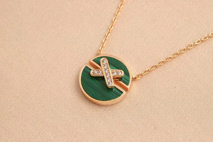 [OAKJURI Jewelry]JEUX DE ROSE GOLD DIAMOND NECKLACE