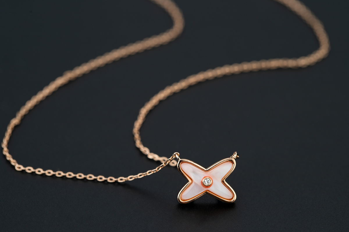 [OAKJURI Jewelry]JEUX DE NECKLACE 1 DIAMOND