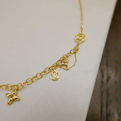 [OAKJURI Jewelry]BLOOMING SUPPLE NECKLACE BRASS