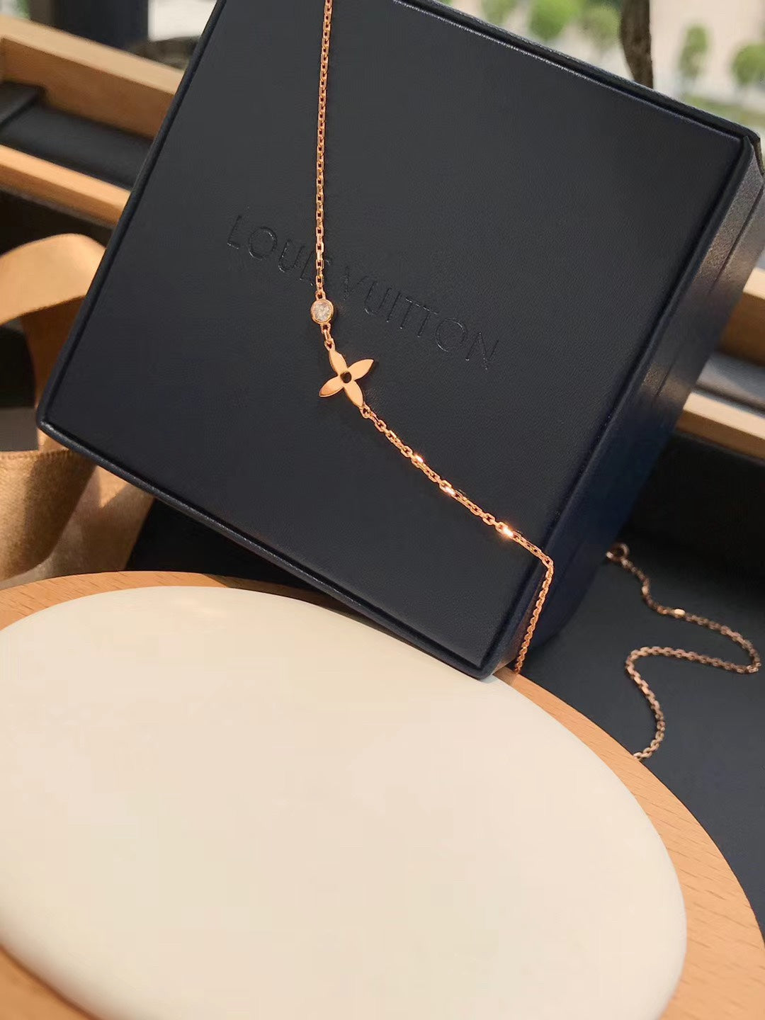 [OAKJURI Jewelry]BLOSSOM PENDANT PINK GOLD AND DIAMOND