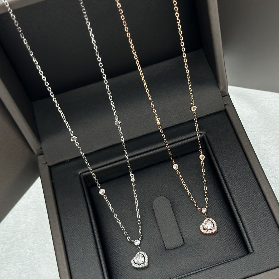 [OAKJURI Jewelry]JOY HEART DIAMOND NECKLACE