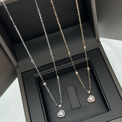 [OAKJURI Jewelry]JOY HEART DIAMOND NECKLACE