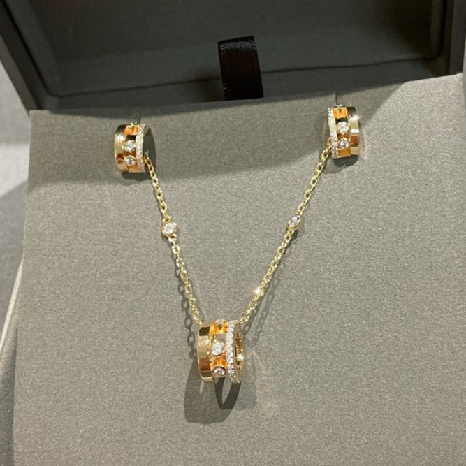 [OAKJURI Jewelry]CHAIN MOVE ROMANE PEDAND NECKLACE