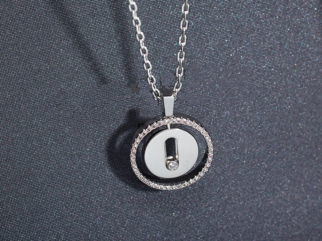 [OAKJURI Jewelry]LUCKY MOVE PM NECKLACE SILVER DIAMOND