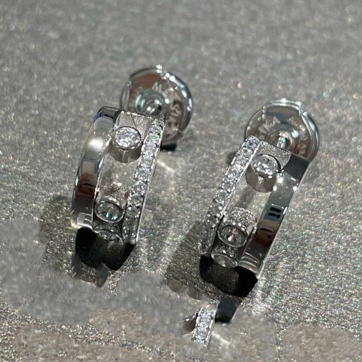 [OAKJURI Jewelry]MOVE ROMANE EARRINGS DIAMOND