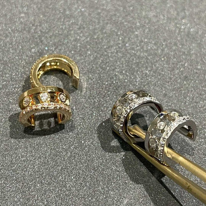 [OAKJURI Jewelry]MOVE ROMANE EARRINGS DIAMOND