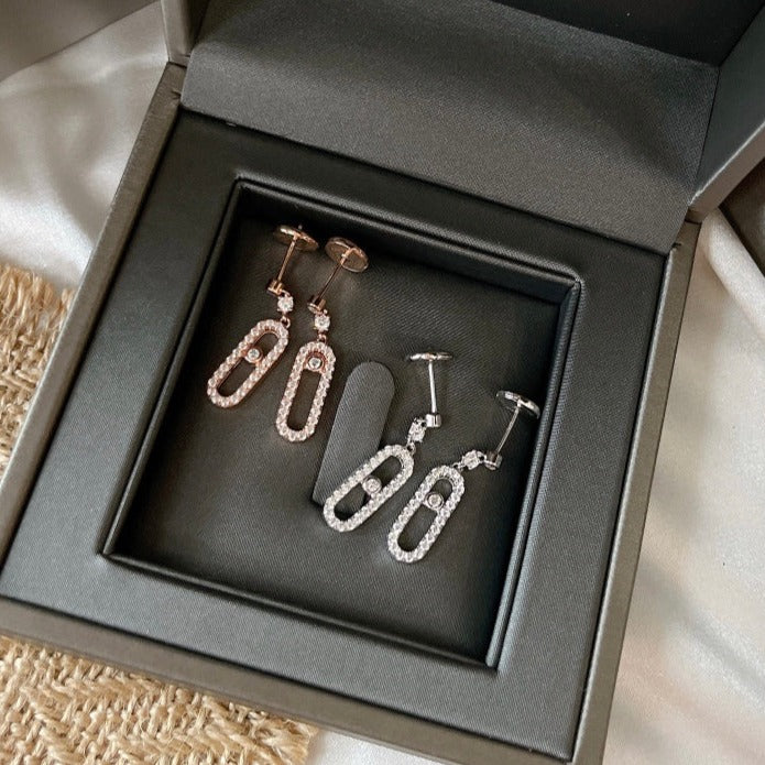 [OAKJURI Jewelry]DORMEUSES MOVE UNO DIAMOND EARRINGS