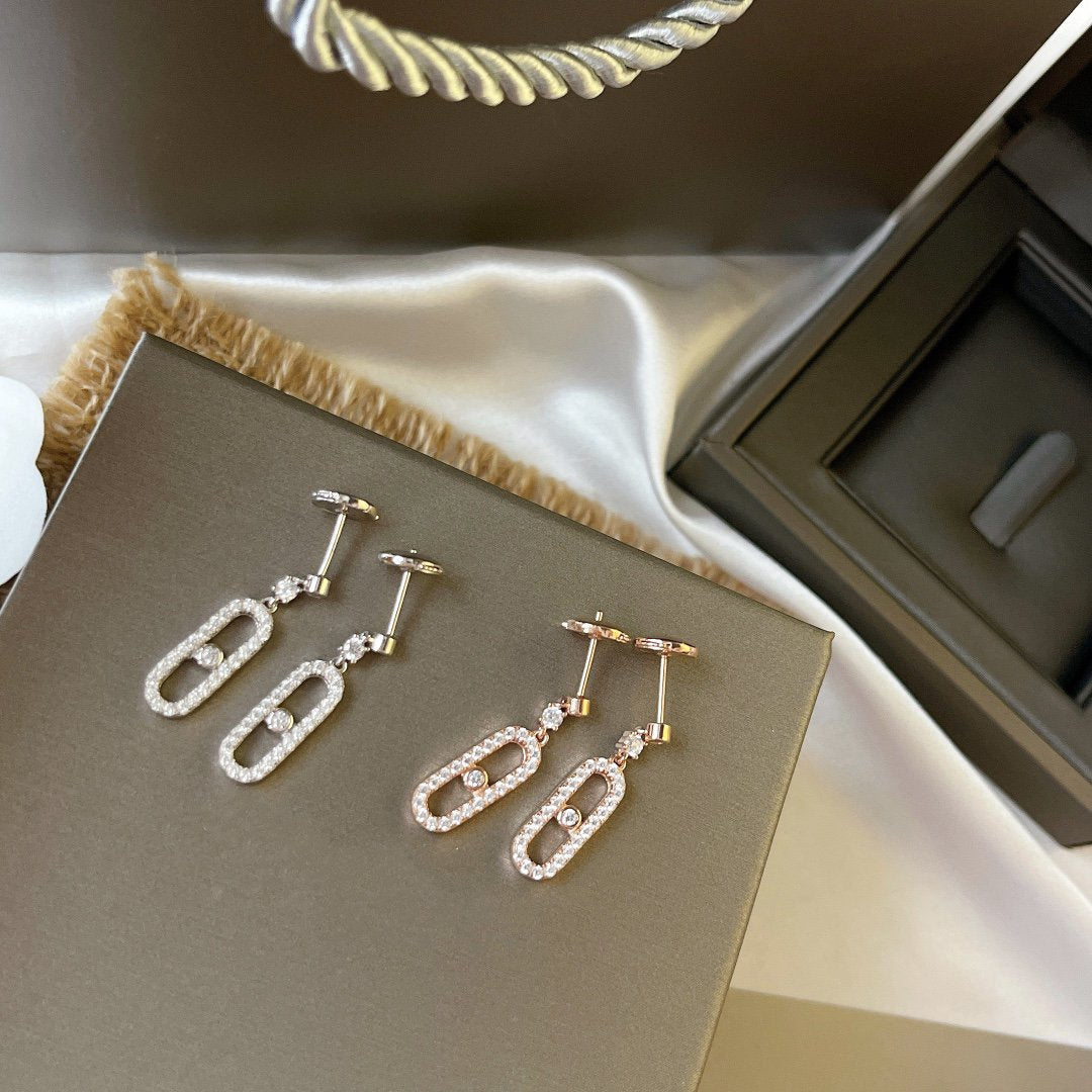 [OAKJURI Jewelry]DORMEUSES MOVE UNO DIAMOND EARRINGS