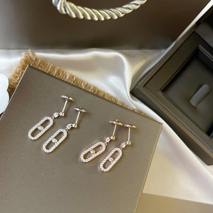 [OAKJURI Jewelry]DORMEUSES MOVE UNO DIAMOND EARRINGS