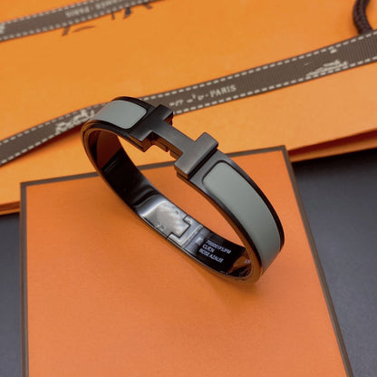 [OAKJURI Jewelry]CLIC HM SO BLACK GREY BRACELET