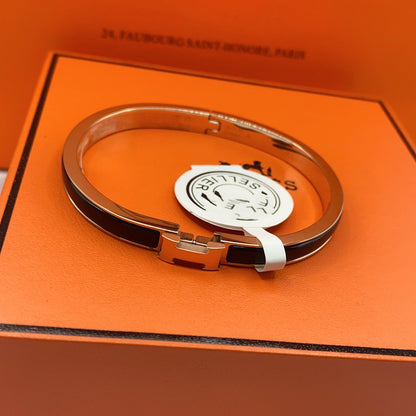 [OAKJURI Jewelry]CLASSIC HM CLIC BLACK 8MM ENAMEL BRACELET