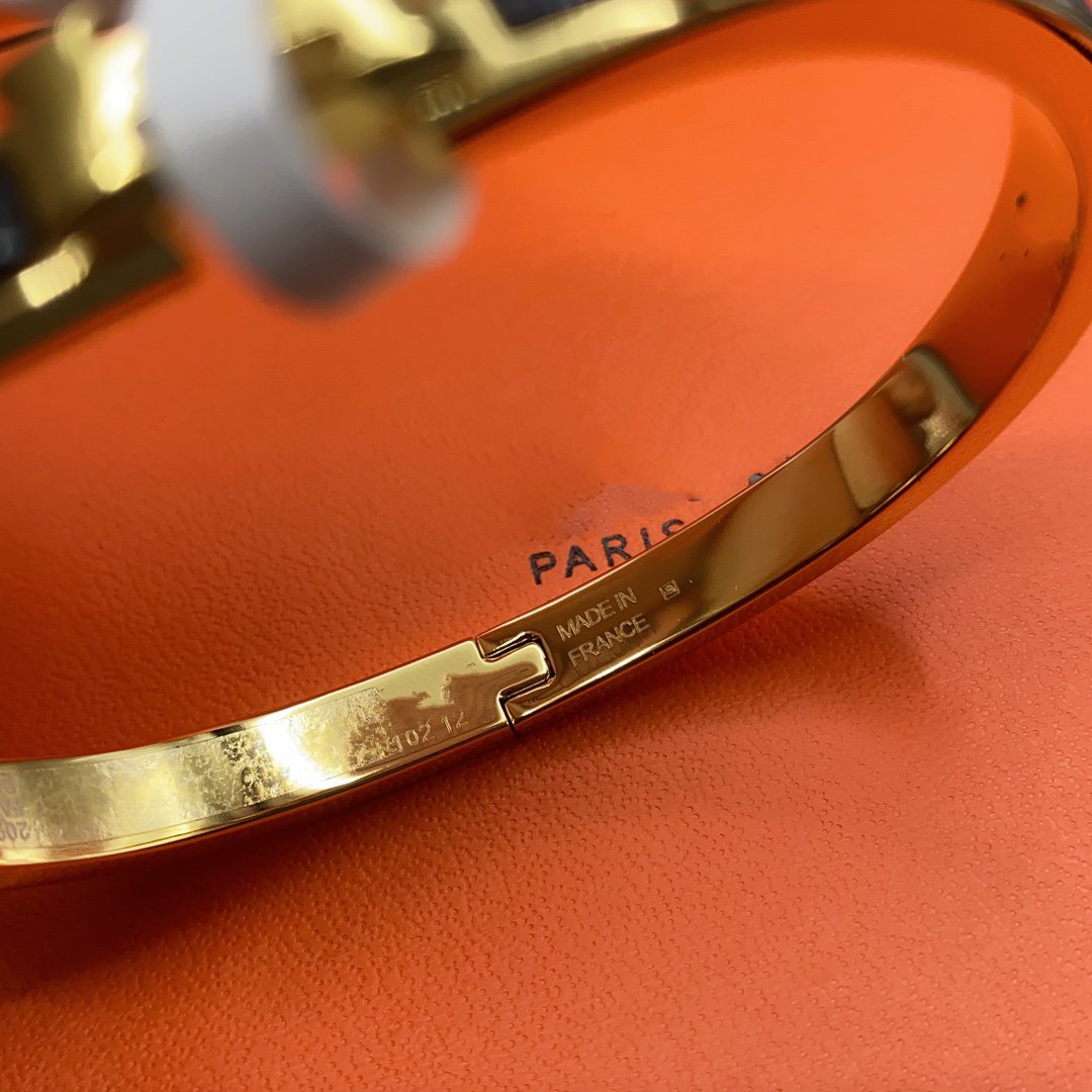 [OAKJURI Jewelry]CLASSIC HM CLIC BLACK 8MM ENAMEL BRACELET
