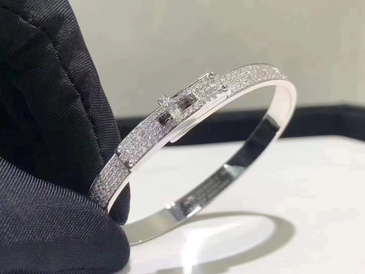 [OAKJURI Jewelry]HM KELLY BRACELET IN SILVER AND FULL PAVE DIAMOND