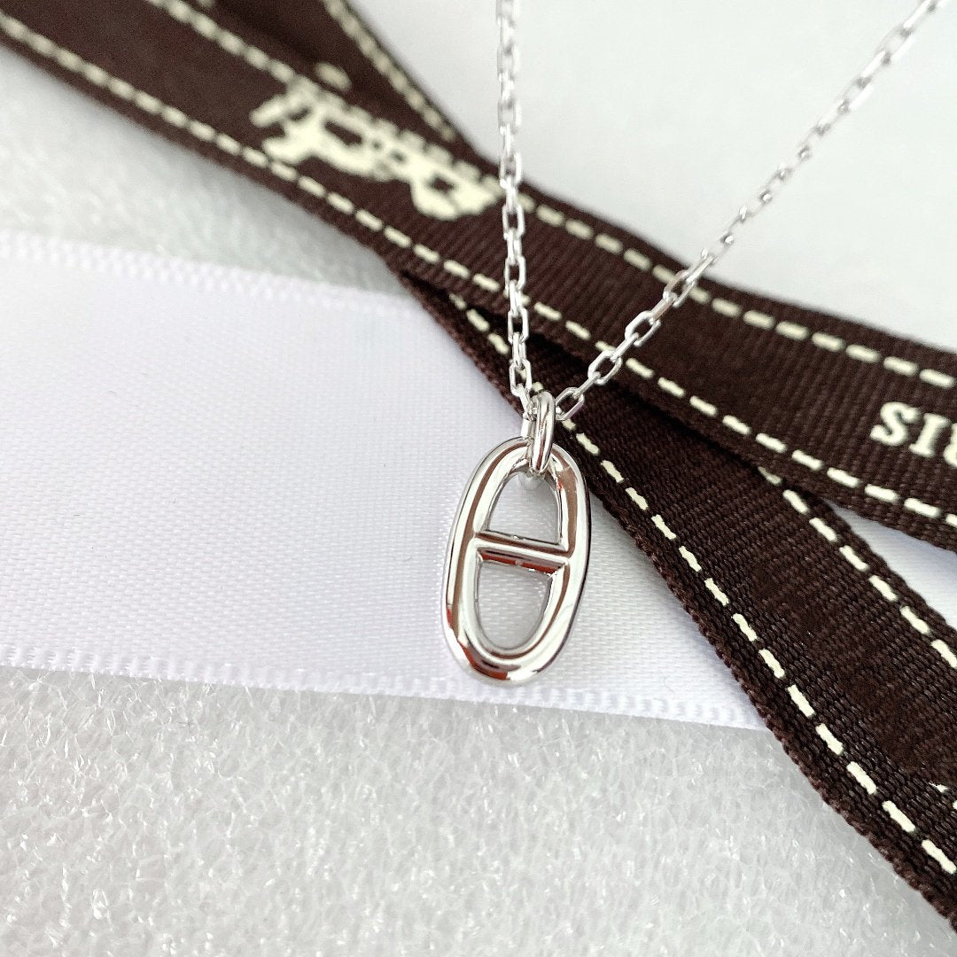 [OAKJURI Jewelry]HM PIG NOSE NECKLACE