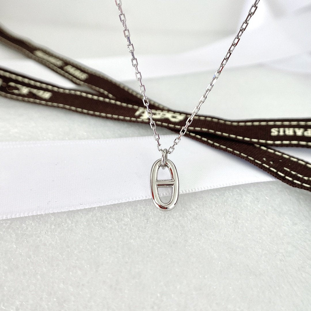 [OAKJURI Jewelry]HM PIG NOSE NECKLACE