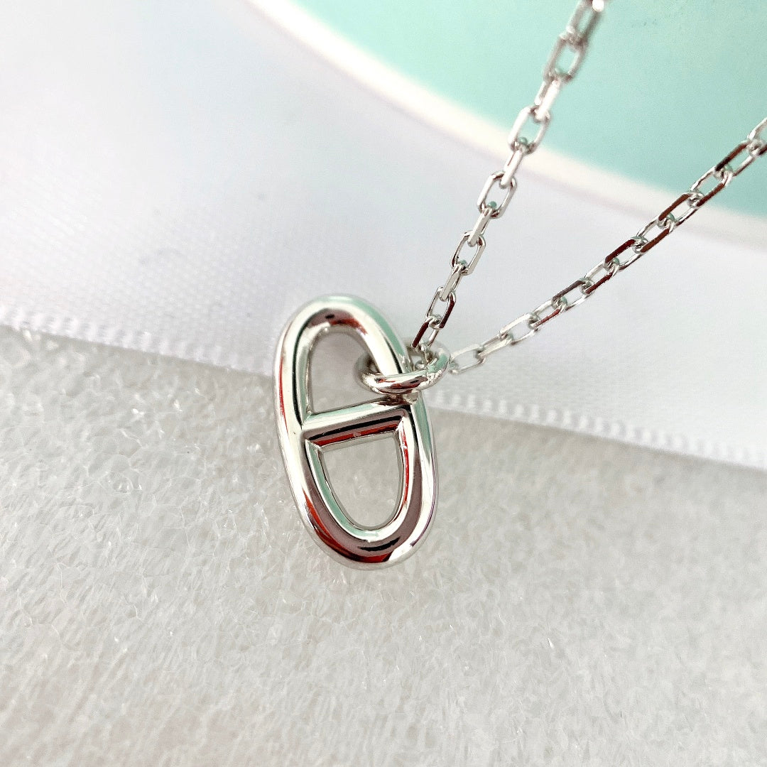 [OAKJURI Jewelry]HM PIG NOSE NECKLACE
