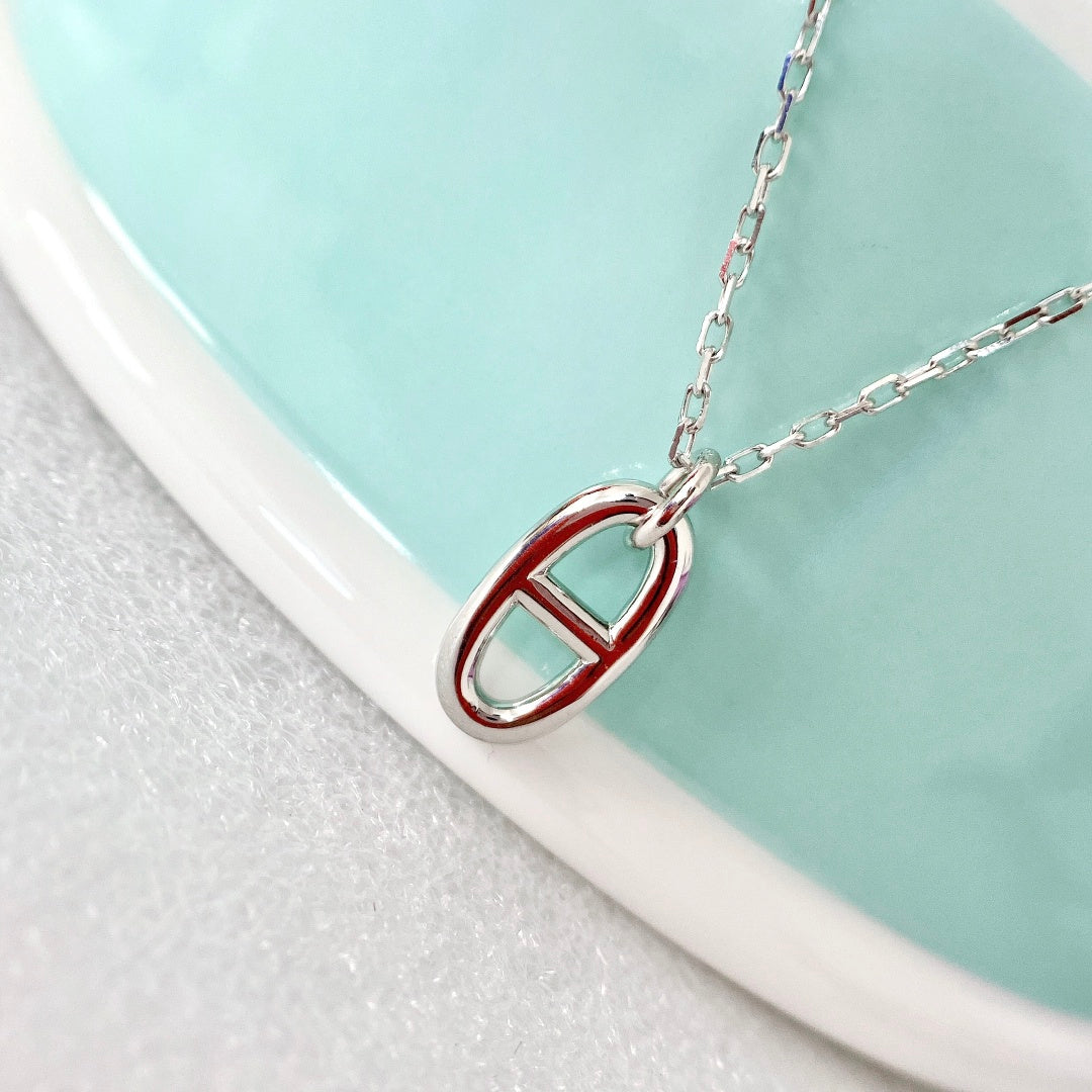 [OAKJURI Jewelry]HM PIG NOSE NECKLACE