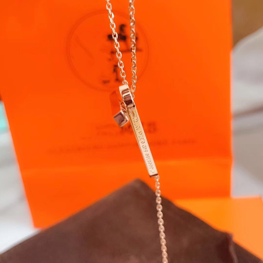 [OAKJURI Jewelry]HM NECKLACE PLATINUM ROSE GOLD DIAMOND