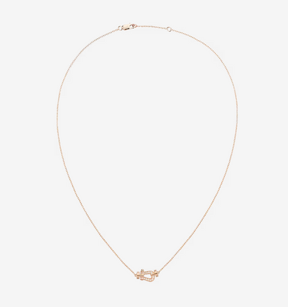 [OAKJURI Jewelry]FORCE 10 DIAMOND PINK GOLD NECKLACE MINI MODEL