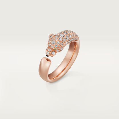 [OAKJURI Jewelry] PANTHERE HALF DIAMOND SMALL RING