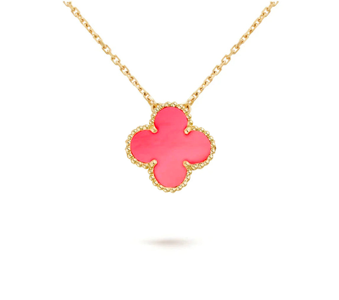 [OAKJURI Jewelry]CLOVER 15MM SINGLE FLOWER NECKLACE COLLECTION