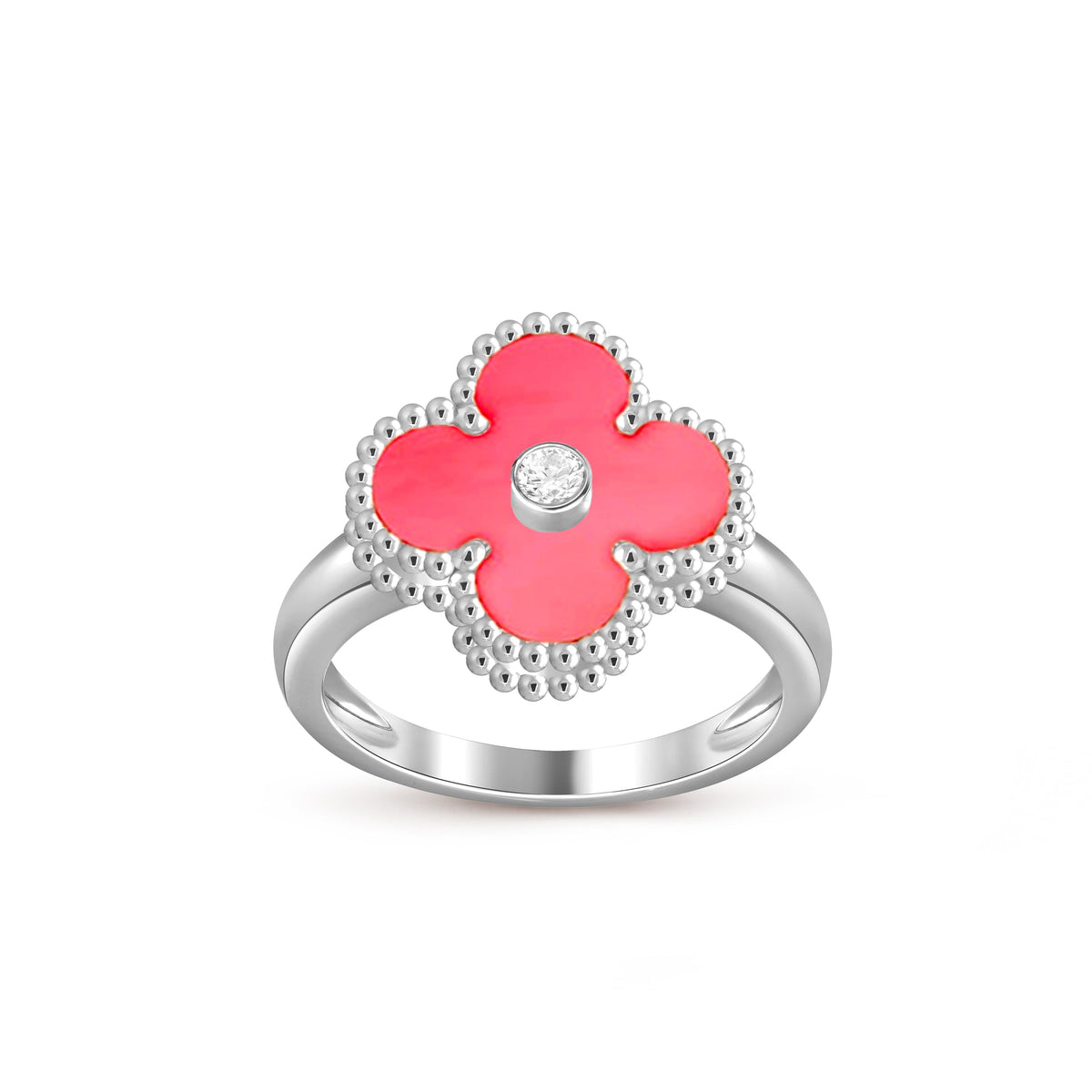 [OAKJURI Jewelry]CLOVER SILVER DIOMND RING COLLECTION
