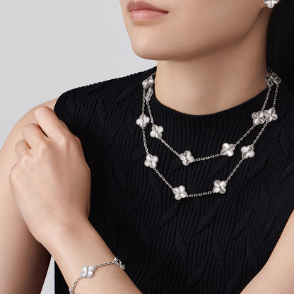 [OAKJURI Jewelry]CLOVER 20 MOTIFS DIAMOND SILVER