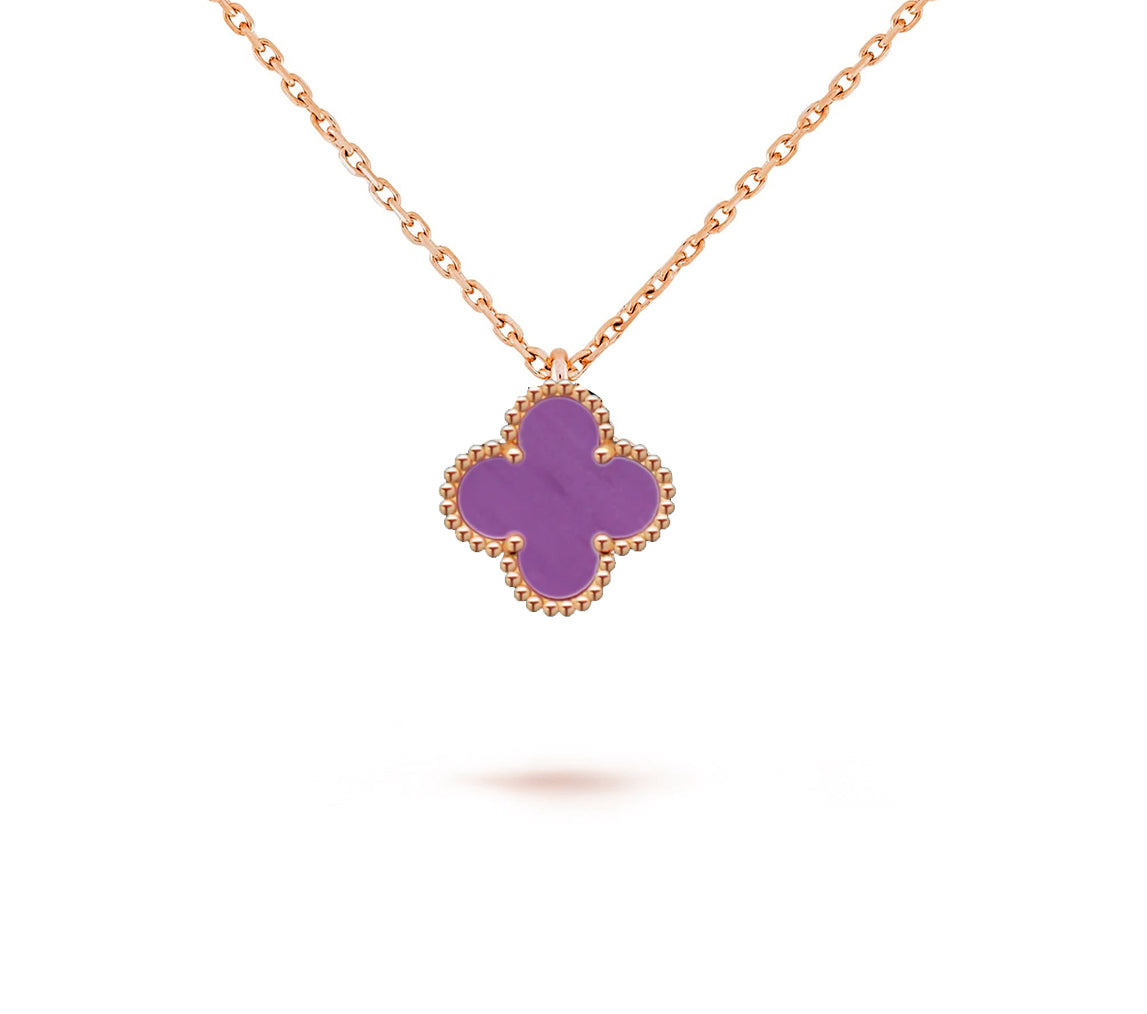 [OAKJURI Jewelry]CLOVER MINI 9.5MM CARNELIANS NECKLACE COLLECTION