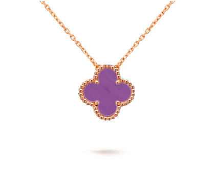 [OAKJURI Jewelry]CLOVER 15MM SINGLE FLOWER NECKLACE COLLECTION
