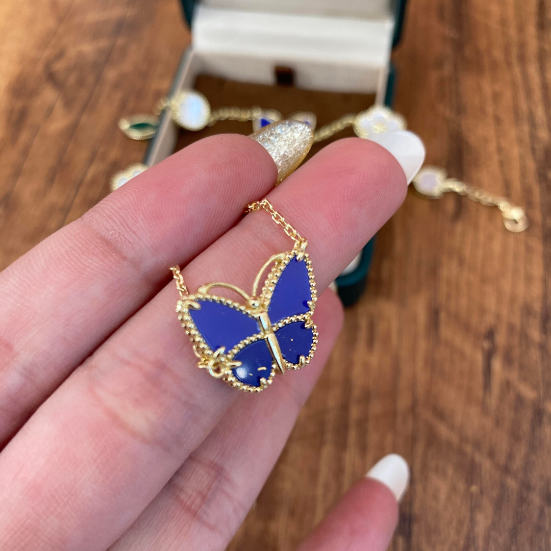 [OAKJURI Jewelry] 2026 NEW LUCKY BUTTERFLY 1 MOTIFS NECKLACE