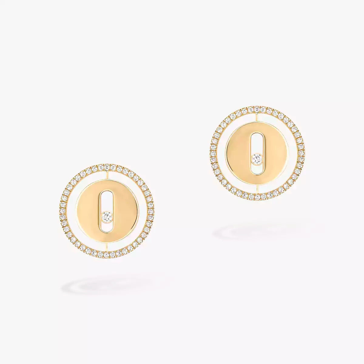 [OAKJURI Jewelry]Lucky Move Diamond Earrings
