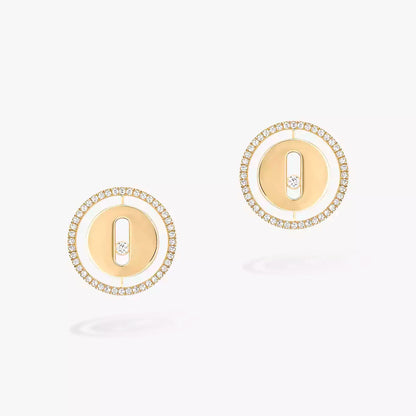[OAKJURI Jewelry]Lucky Move Diamond Earrings