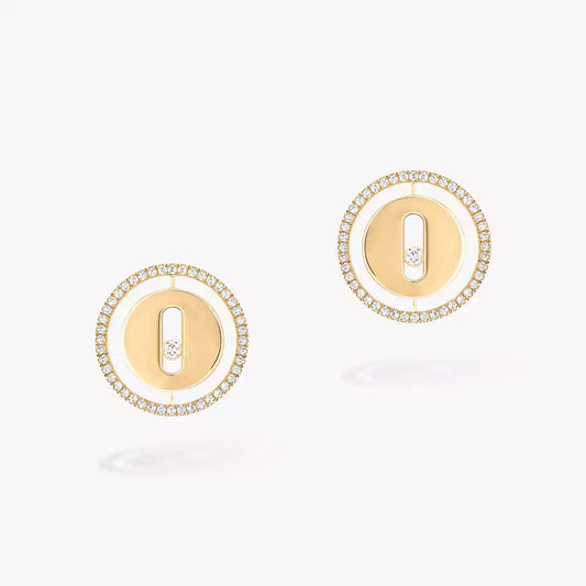 [OAKJURI Jewelry]Lucky Move Diamond Earrings