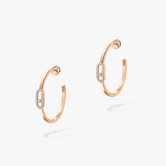 [OAKJURI Jewelry]CREOLES MOVE UNO PM DIAMOND EARRINGS